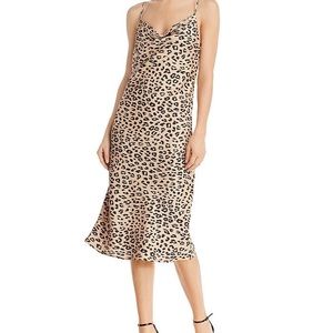 Bardot Leopard Slip Dress - size M